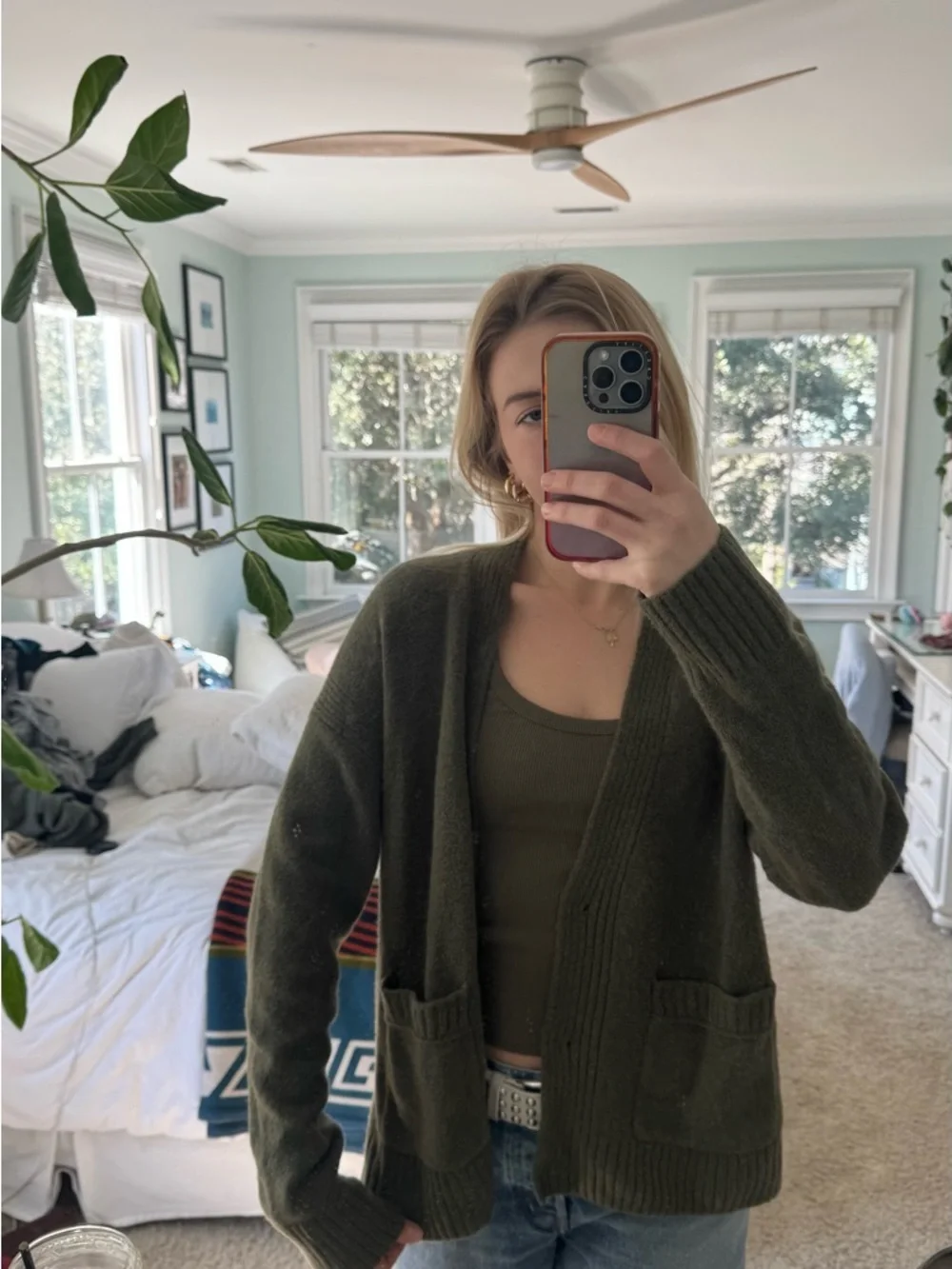 J. Crew Green Cardigan NWT